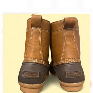New Lands’ End Duck Boots Rubber Rain Boots Men’s 9 Women’s 10.5